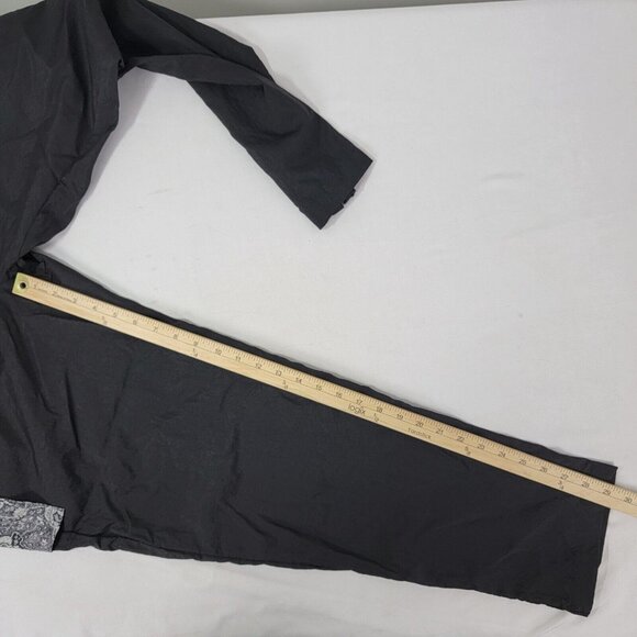 Puma Les Benjamins Black Pants Gray Print Zip Cover Over Pockets Track Size XL + - Picture 9 of 9